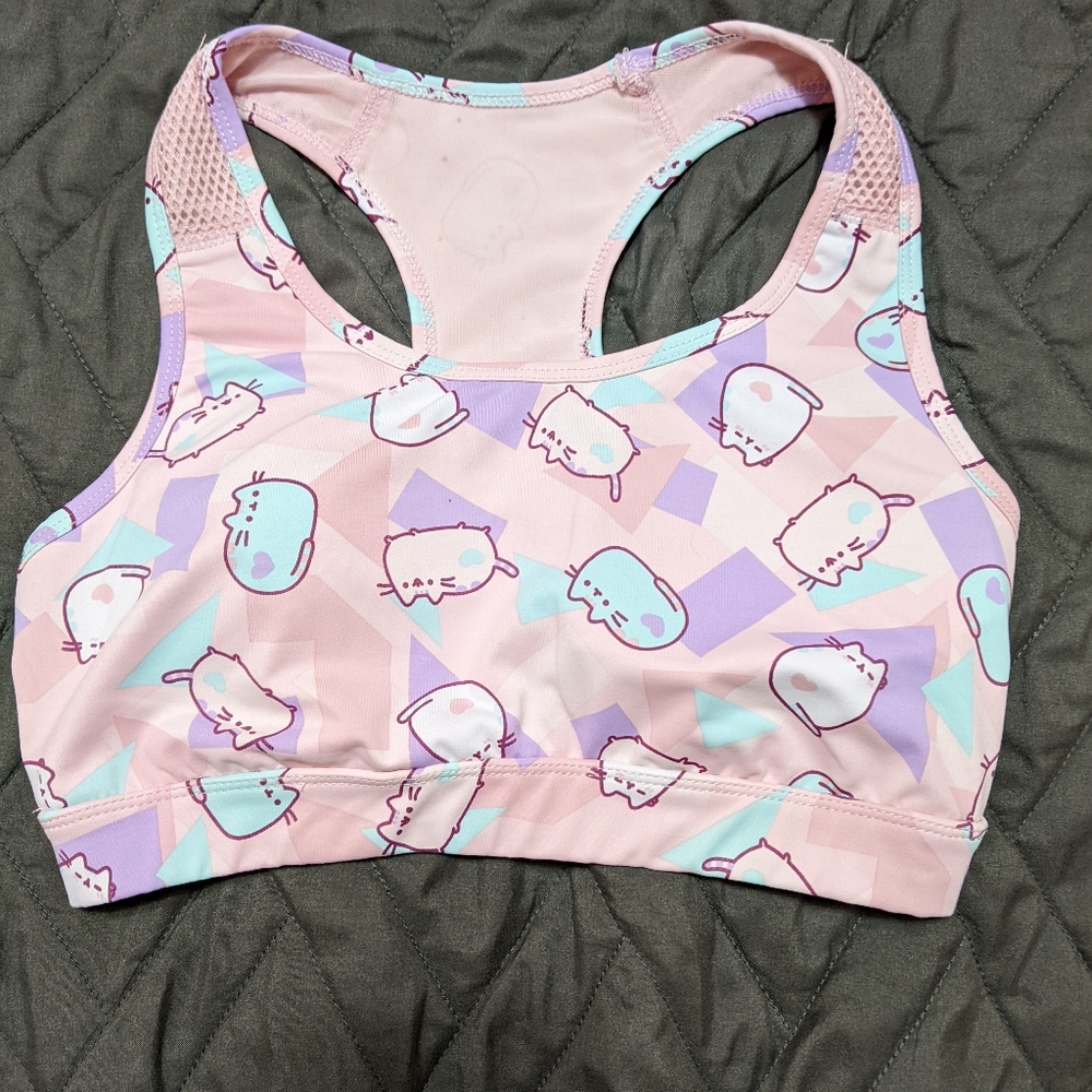 SOLD Pusheen sports bra
